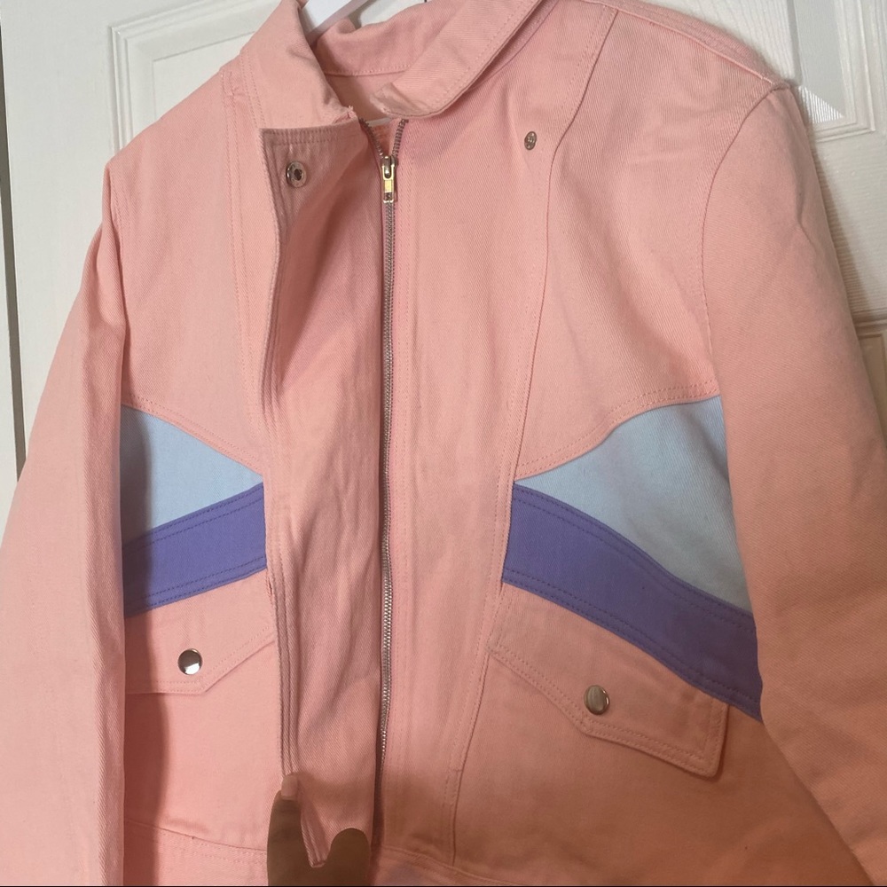 Forever 21 Plus Color Blocked Denim Jacket - Picture 7 of 11
